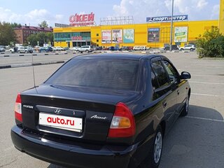 2005 Hyundai Accent ТагАЗ II, чёрный, 420000 рублей, вид 4