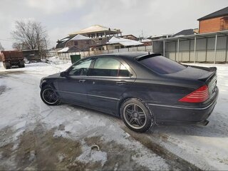 2004 Mercedes-Benz S-Класс 430 Long IV (W220) Рестайлинг, чёрный, 600000 рублей, вид 3
