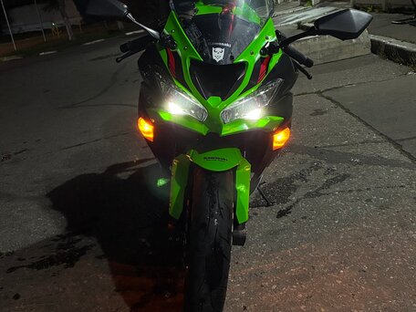 2021 Kawasaki ZX-6R Ninja, зелёный, 960000 рублей, вид 5
