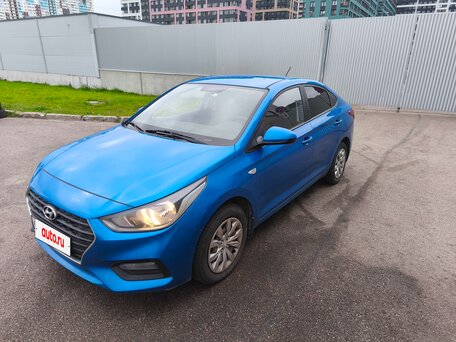 2017 Hyundai Solaris II, синий, 1100000 рублей, вид 1
