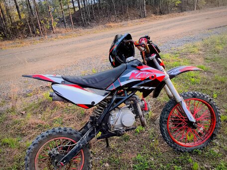 2022 Kayo Basic TT125, красный, 70000 рублей, вид 2