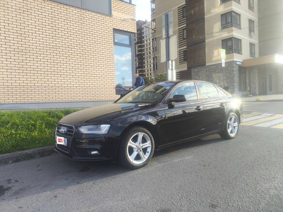 2014 Audi A4 IV (B8) Рестайлинг, чёрный, 1100000 рублей - вид 1