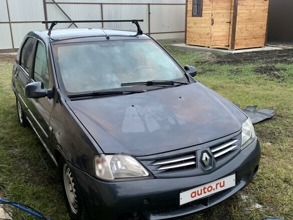 2007 Renault Logan I, серый, 150000 рублей - вид 2
