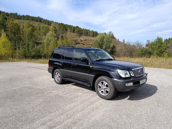 2007 Lexus LX 470 II Рестайлинг, чёрный, 1800000 рублей - вид 2