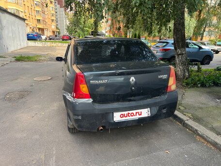 2007 Renault Logan I, серый, 215000 рублей, вид 4