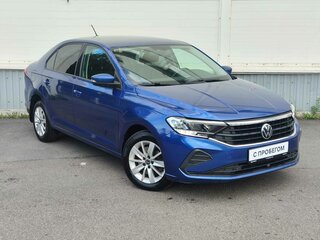 2020 Volkswagen Polo VI, синий, 1495000 рублей, вид 3