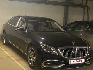 2018 Mercedes-Benz Maybach S-Класс 560 I (X222) Рестайлинг, чёрный, 8500000 рублей, вид 2