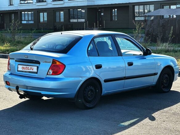 2005 Hyundai Accent II Рестайлинг, синий, 450000 рублей - вид 1