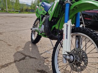 1991 Kawasaki KDX 200, зелёный, 220000 рублей, вид 3