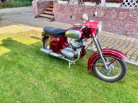 1974 Jawa 350/360, красный, 150000 рублей, вид 2