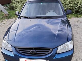 2008 Hyundai Accent ТагАЗ II, синий, 300000 рублей, вид 2