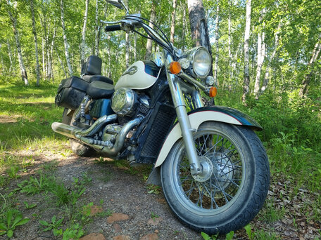 1997 Honda Shadow 400, бежевый, 230000 рублей, вид 4
