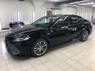 2019 Toyota Camry VIII (XV70), чёрный, 3250000 рублей, вид 4