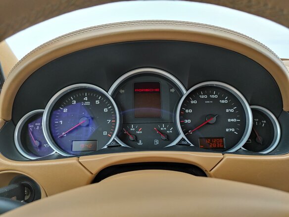 2008 Porsche Cayenne S I Рестайлинг (957), синий - вид 11