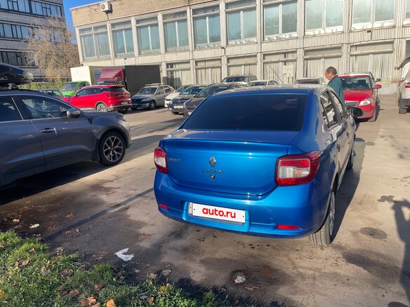 2018 Renault Logan II Рестайлинг, синий, 580000 рублей - вид 8