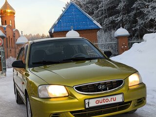 2003 Hyundai Accent ТагАЗ II, золотистый, 320000 рублей, вид 2