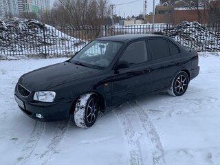 2006 Hyundai Accent ТагАЗ II, чёрный, 475000 рублей, вид 3