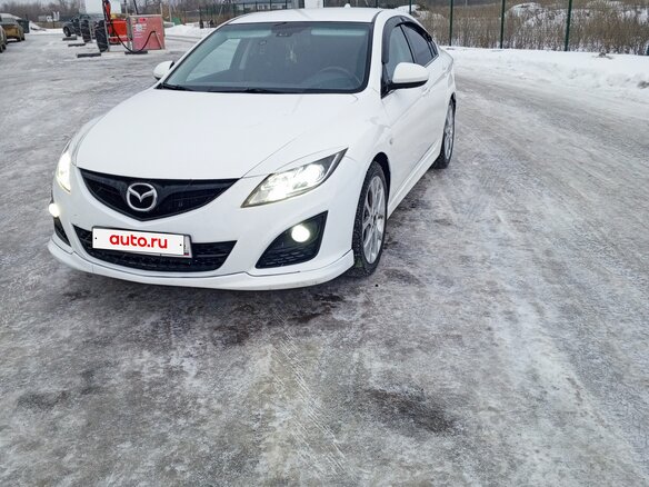 2011 Mazda 6 II (GH) Рестайлинг, белый, 830000 рублей - вид 1