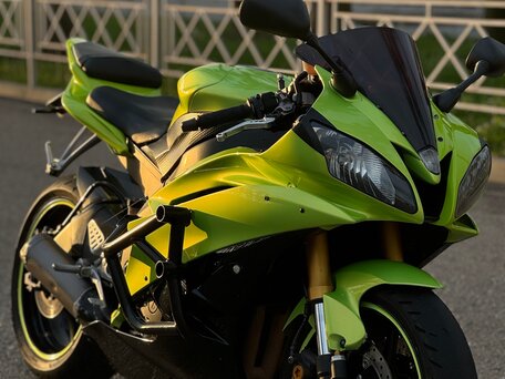 2007 Yamaha YZF-R6, зелёный, 680000 рублей, вид 2