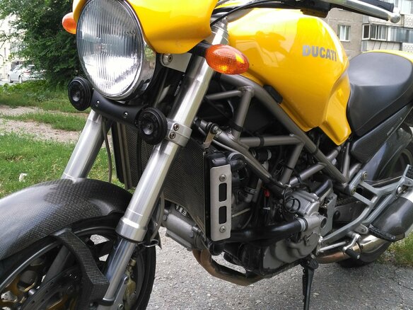 2001 Ducati Monster S4, жёлтый - вид 7