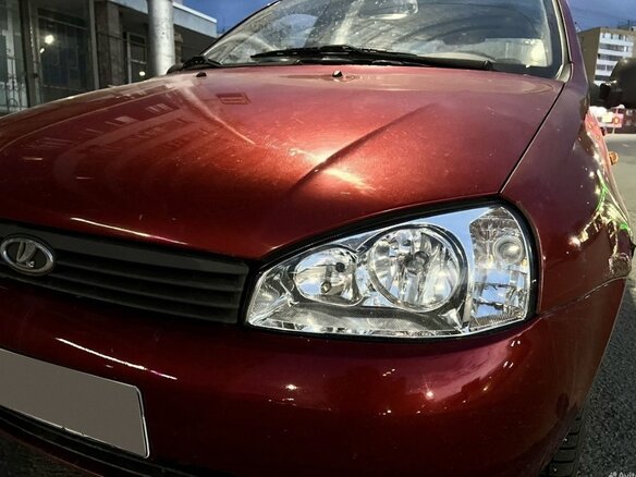2005 Lada (ВАЗ) Kalina I, красный, 259000 рублей - вид 5