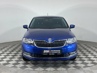 2017 Skoda Rapid I Рестайлинг, синий, 1250000 рублей, вид 2
