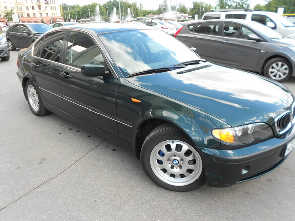 2002 BMW 3 серии 320i IV (E46) Рестайлинг, зелёный - вид 4