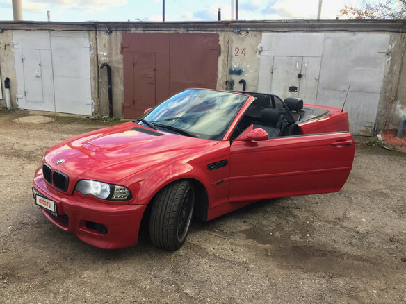 2001 BMW M3 III (E46), красный - вид 2