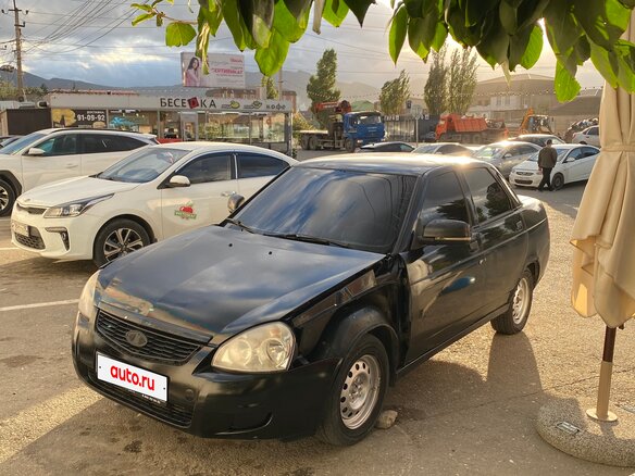 2007 Lada (ВАЗ) Priora I, чёрный, 110000 рублей