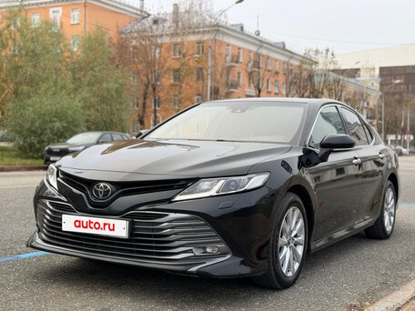 2019 Toyota Camry VIII (XV70), чёрный, 2650000 рублей, вид 3