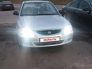 2007 Hyundai Accent ТагАЗ II, серебристый, 450000 рублей, вид 1