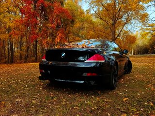 2005 BMW 6 серии 645i II (E63/E64), чёрный, 1300000 рублей, вид 5