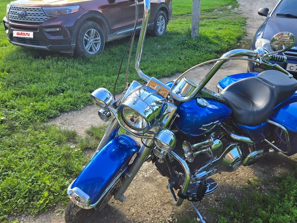 2002 Harley-Davidson Road King, синий, 750000 рублей - вид 5