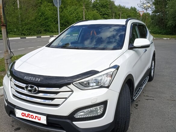 2014 Hyundai Santa Fe III, белый, 1777000 рублей