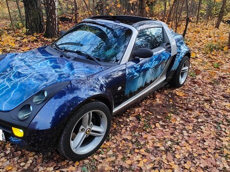 2003 Smart Roadster, синий, 1000000 рублей, вид 4