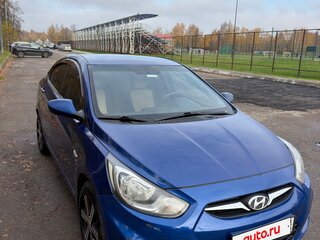 2011 Hyundai Solaris I, синий, 600000 рублей, вид 4