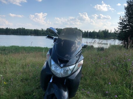2003 Suzuki Burgman (SkyWave) 400, чёрный, 195000 рублей, вид 2