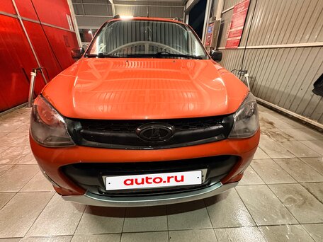 2015 Lada (ВАЗ) Kalina Cross II, оранжевый, 470000 рублей, вид 4