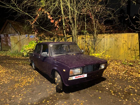 1999 Lada (ВАЗ) 2107, фиолетовый, 70000 рублей, вид 2