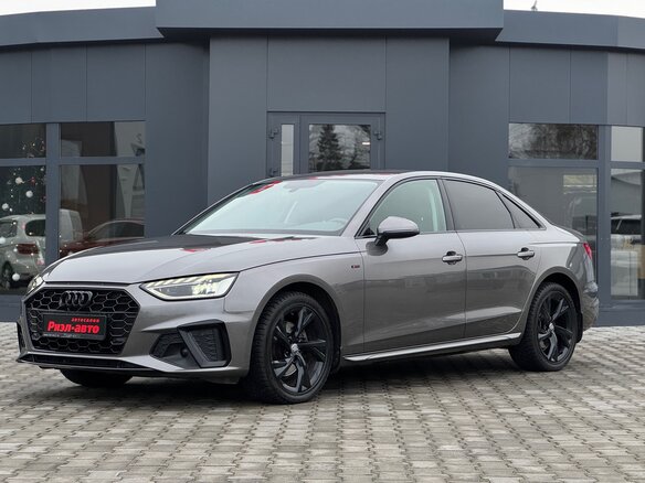 2021 Audi A4 40 TFSI V (B9) Рестайлинг, серый - вид 2