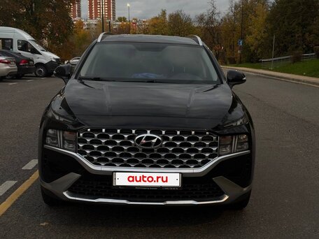 2021 Hyundai Santa Fe IV Рестайлинг, чёрный, 3390000 рублей, вид 2