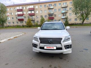 2015 Lexus LX 570 III Рестайлинг, белый, 6100000 рублей, вид 1