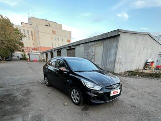2014 Hyundai Solaris I, чёрный, 710000 рублей, вид 4