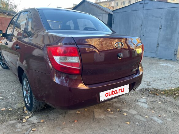 2013 Lada (ВАЗ) Granta I, серебристый, 298000 рублей - вид 3