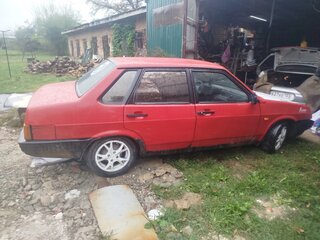1992 Lada (ВАЗ) 21099, красный, 55000 рублей, вид 2