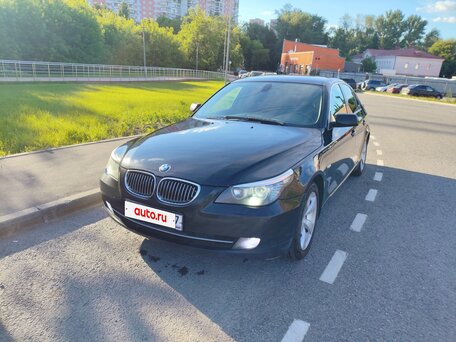 2007 BMW 5 серии 520d V (E60/E61) Рестайлинг, чёрный, 930000 рублей, вид 1