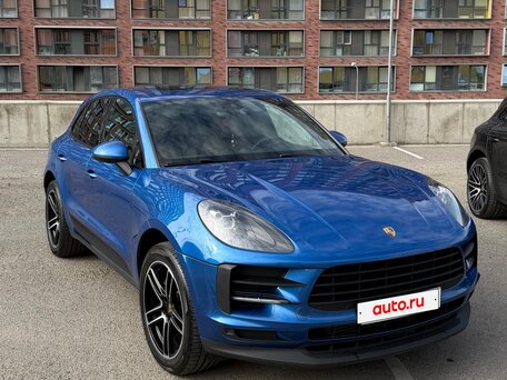 2020 Porsche Macan I Рестайлинг, синий, 4700000 рублей, вид 2
