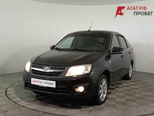 2015 Lada (ВАЗ) Granta I, чёрный, 540000 рублей - вид 2