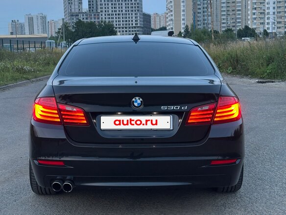 2013 BMW 5 серии 530d VI (F10/F11/F07) Рестайлинг, чёрный - вид 5