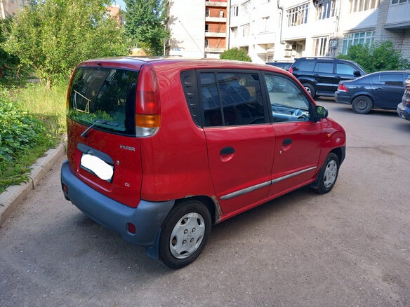 1999 Hyundai Atos, красный - вид 1